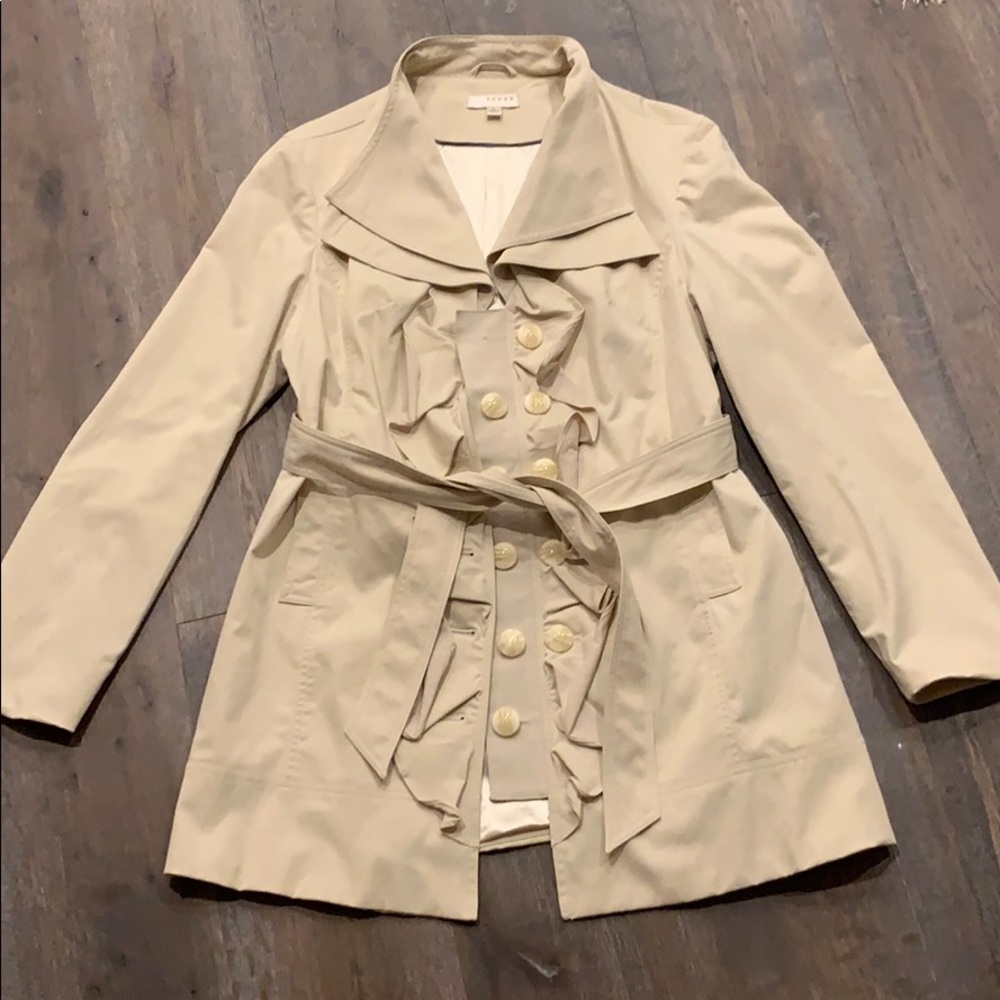 Beige raincoat